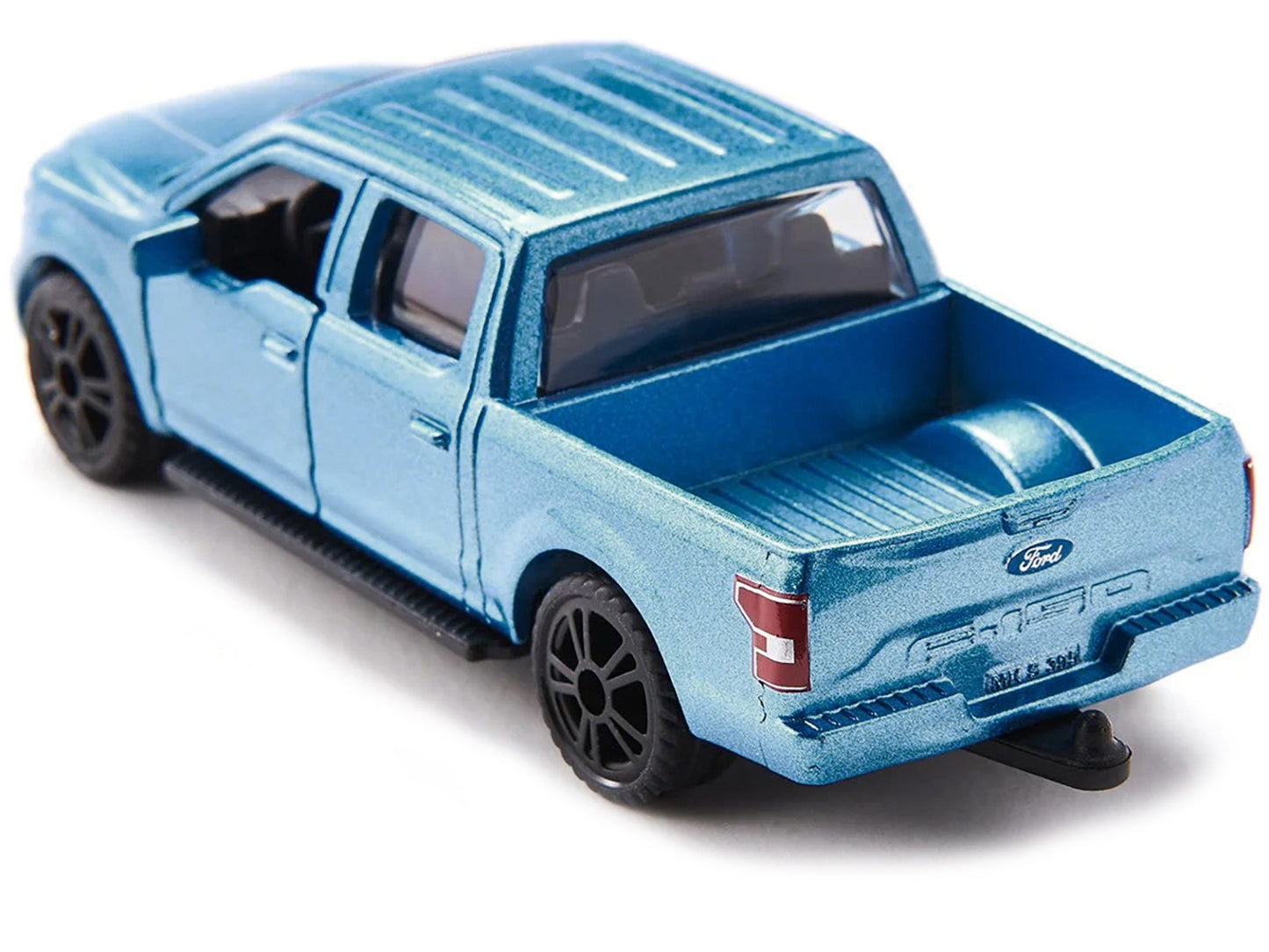 Ford F-150 Pickup Truck Blue Metallic Camper Set with Accessories Diecast Model by Siku