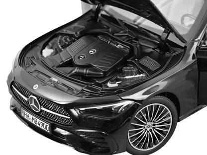 2024 Mercedes-Benz CLE Coupe Obsidian Black Metallic 1/18 Diecast Model Car by Norev