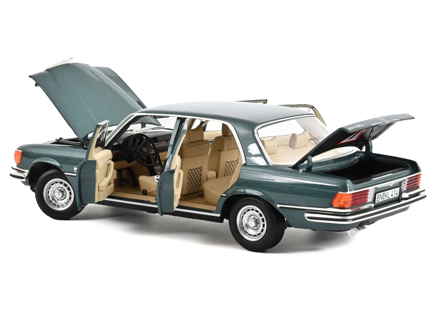 1979 Mercedes-Benz 450 SEL 6.9 Petrol Green Metallic 1/18 Diecast Model Car by Norev