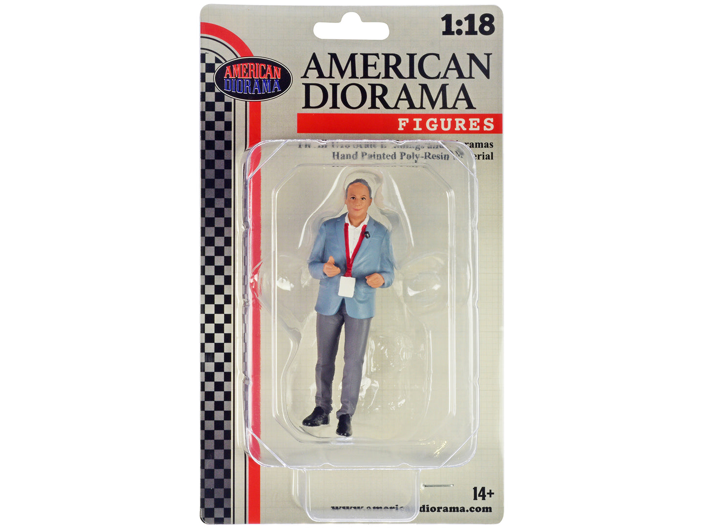 "On-Air" Figure 2 for 1/18 Scale Models by American Diorama