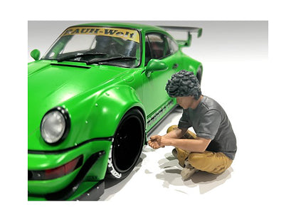 "RWB Legend Akira Nakai" Nakai-San Figure 4 for 1/18 Scale Models by American Diorama