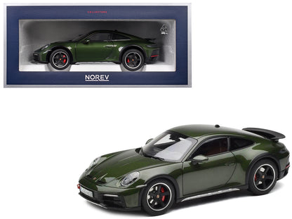 2023 Porsche 911 Dakar Oakgreen Metallic 1/18 Diecast Model Car by Norev