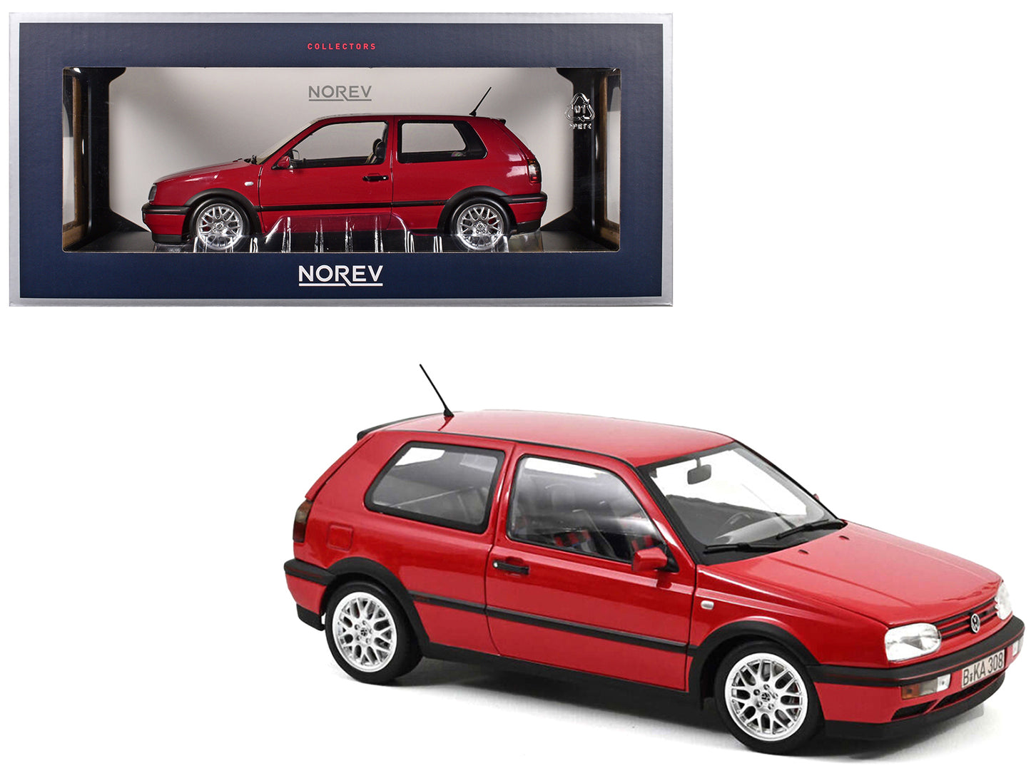 1996 Volkswagen Golf GTI "20 Years Anniversary Edition" Flash Red 1/18 Diecast Model Car by Norev