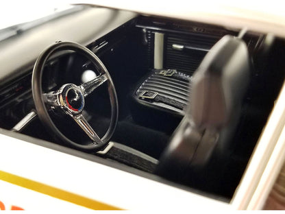 1970 Chevrolet Nova SS White with Graphics "Hurst - Name the Shifter Contest Grand Prize" Limited Edition to 564 pieces Worldwide 1/18 Diecast Model Car by GMP