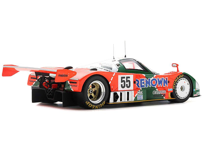 Mazda 787 B #55 Volker Weidler - Johnny Herbert - Bertrand Gachot Winner "24 Hours of Le Mans" (1991) with Acrylic Display Case 1/18 Model Car by Spark