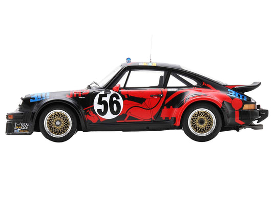 Porsche 934 #56 Jean-Louis Bousquet - Cyril Grandet - Philippe Dagoreau "JMS Racing-ASA Cachia" "24 Hours of Le Mans" (1977) with Acrylic Display Case 1/18 Model Car by Spark