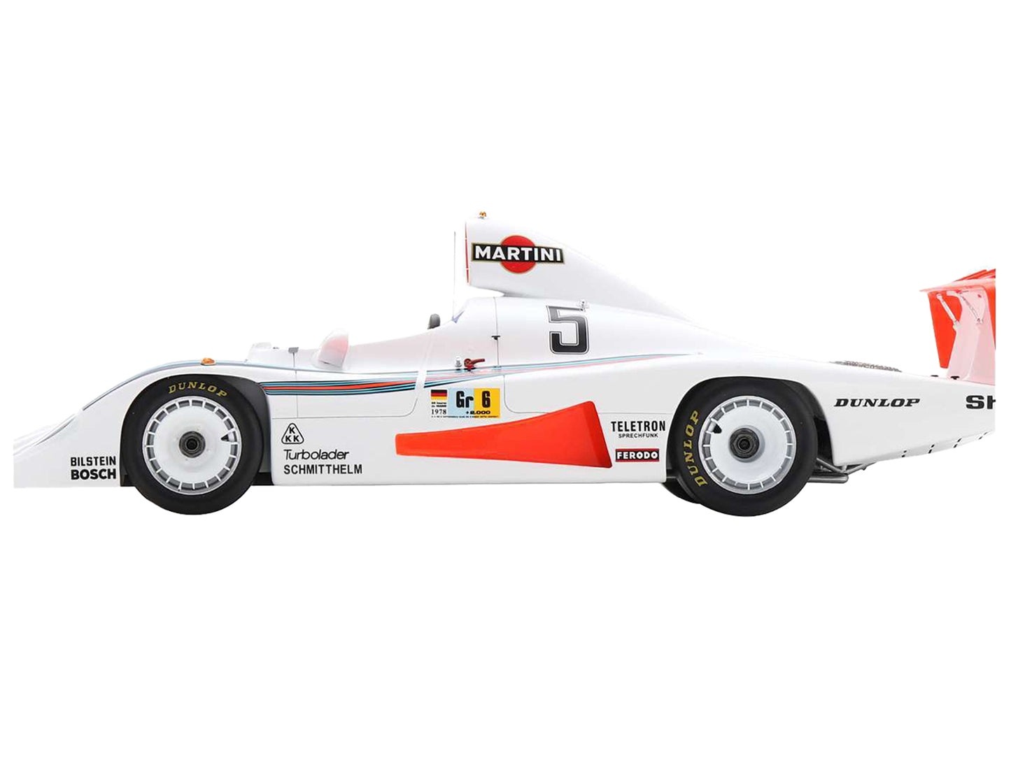 Porsche 936/78 #5 Jacky Ickx - Henri Pescarolo - Jochen Mass "Martini Racing Porsche System" "24 Hours of Le Mans" (1978) with Acrylic Display Case 1/18 Model Car by Spark