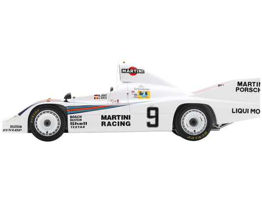 Porsche 908/80 #9 Jacky Ickx - Reinhold Joest "Martini Racing" 2nd Place "24 Hours of Le Mans" (1980) with Acrylic Display Case 1/18 Model Car by Spark