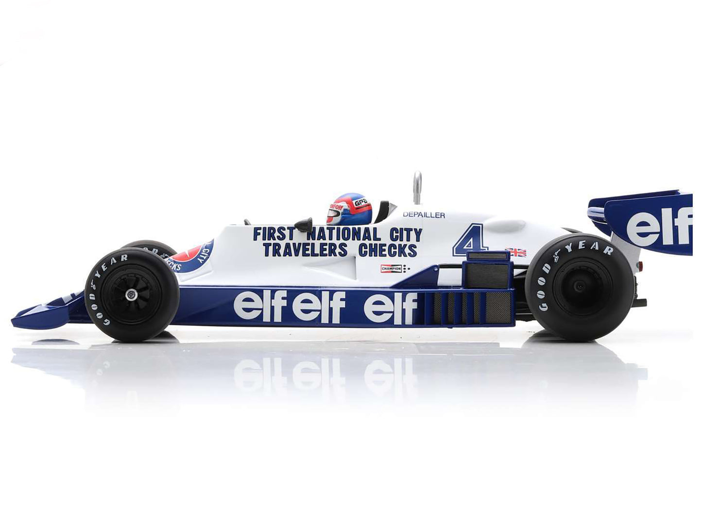 Tyrrell 008 #4 Patrick Depailler "Tyrrell-Ford" Winner Formula One F1 "Monaco GP" (1978) with Acrylic Display Case 1/18 Model Car by Spark