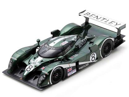 Bentley EXP Speed 8 #8 Mark Blundell - David Brabham - Johnny Herbert "Team Bentley" 2nd Place "24 Hours of Le Mans" (2003) with Acrylic Display Case 1/18 Model Car by Spark