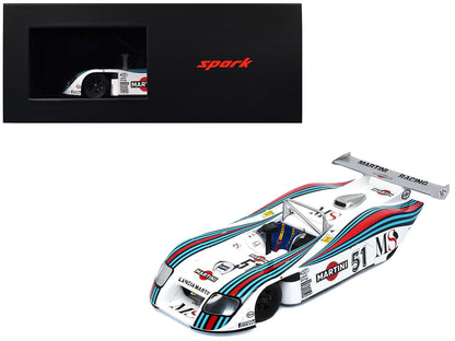 Lancia GR6 #51 Michele Alboreto - Teo Fabi - Rolf Stommelen "Martini Racing" "24 Hours of Le Mans" (1982) with Acrylic Display Case 1/18 Model Car by Spark