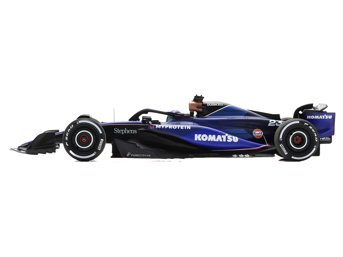 Williams FW46 #23 Alex Albon "Williams Racing" Formula One F1 "Bahrain GP" (2024) with Acrylic Display Case 1/18 Model Car by Spark