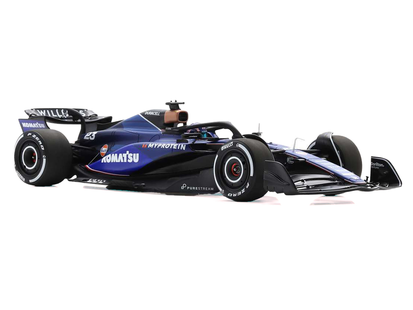 Williams FW46 #23 Alex Albon "Williams Racing" Formula One F1 "Bahrain GP" (2024) with Acrylic Display Case 1/18 Model Car by Spark