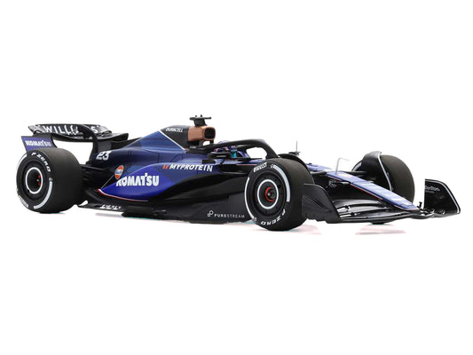 Williams FW46 #23 Alex Albon "Williams Racing" Formula One F1 "Bahrain GP" (2024) with Acrylic Display Case 1/18 Model Car by Spark