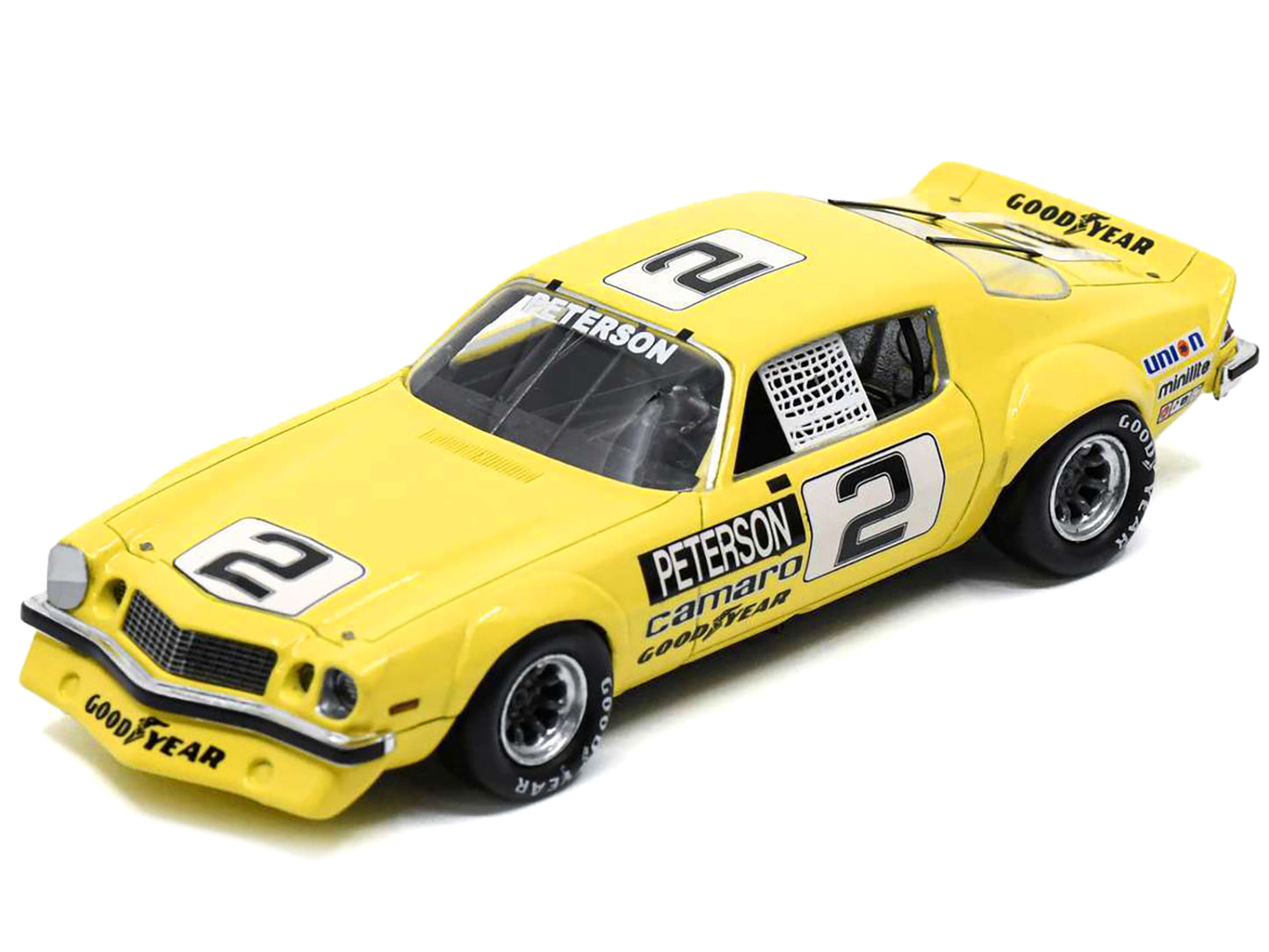 Chevrolet Camaro #2 Ronnie Peterson "Daytona IROC" (1975) with Acrylic Display Case 1/18 Model Car by Spark