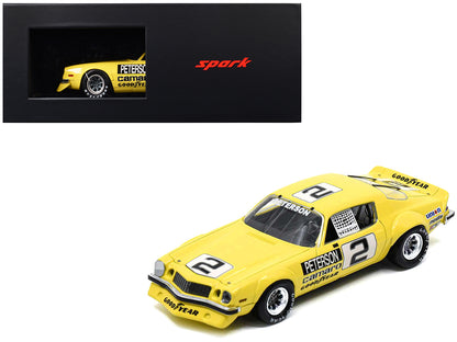 Chevrolet Camaro #2 Ronnie Peterson "Daytona IROC" (1975) with Acrylic Display Case 1/18 Model Car by Spark