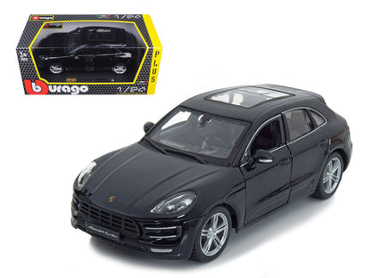 Porsche Macan Turbo Black 1/24 Diecast Model Car by Bburago