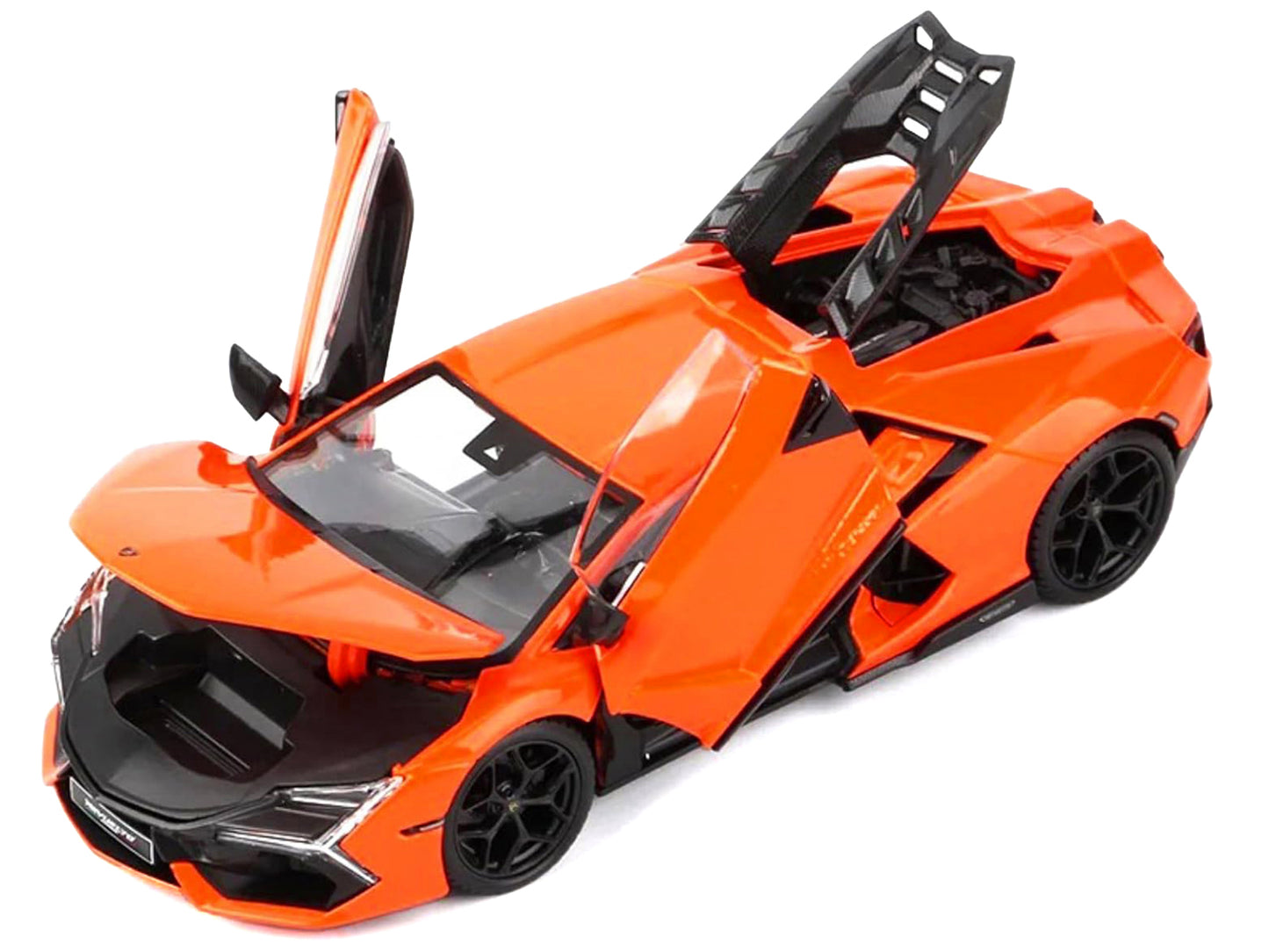 Lamborghini Revuelto Orange "Italian Design" Series 1/24 Diecast Model Car by Bburago