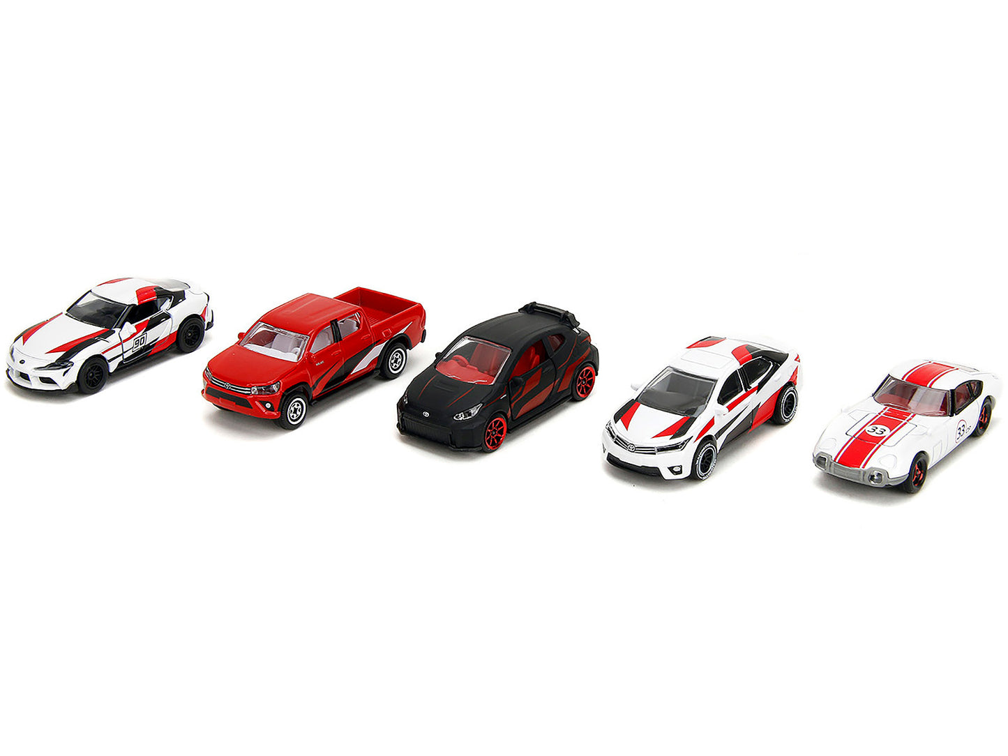 Toyota Racing Giftpack (2024) 5 piece Set 1/64 Diecast Model Cars by Majorette