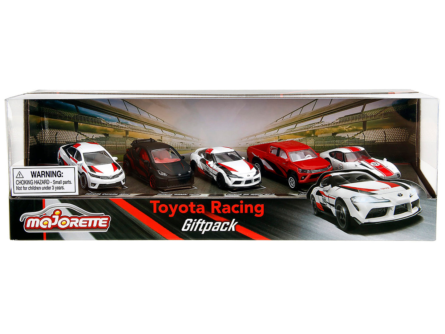 Toyota Racing Giftpack (2024) 5 piece Set 1/64 Diecast Model Cars by Majorette