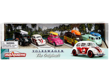 Volkswagen The Originals (2024) 5 piece Set 1/64 Diecast Model Cars by Majorette