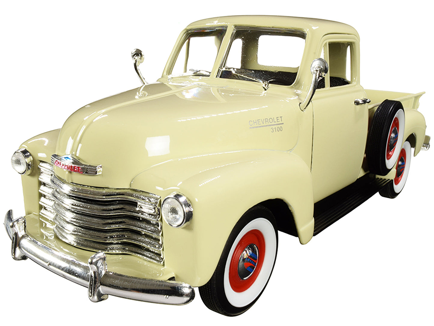 1953 Chevrolet 3100 Pickup Truck Cream 1/24-1/27 Diecast Model Car by Welly