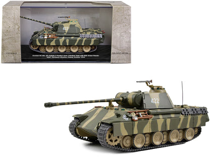 German Sd. Kfz. 171 PzKpfw V Panther Ausf. A Medium Tank with Side Armor Panels #422 "18.Panzer Division Poland October 1944" 1/43 Diecast Model by AFVs of WWII