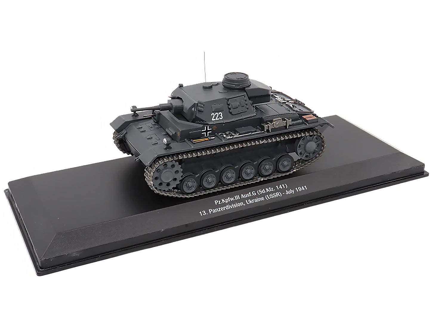 Pz.Kpfw.III Ausf.G (Sd.Kfz. 141) Tank #223 "Germany 13. Panzerdivision Ukraine (USSR) July 1941" 1/43 Diecast Model by AFVs of WWII