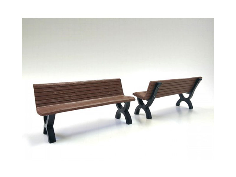 Bench Accessory 2 Piece Set for 1/18 Scale Models by American Diorama