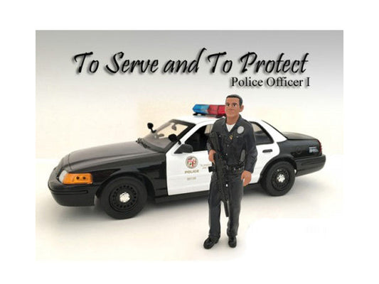 Police Officer I Figure For 1:18 Scale Models by American Diorama