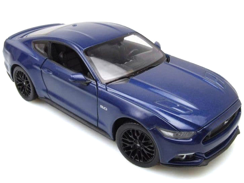 2015 Ford Mustang GT 5.0 Blue Metallic "NEX Models" Series 1/24 Diecast Model Car by Welly