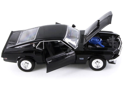 1969 Ford Mustang Boss 429 Black "NEX Models" 1/24 Diecast Model Car by Welly