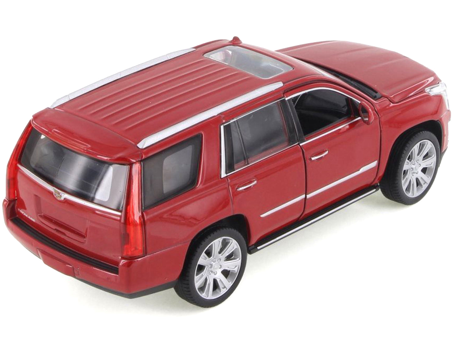 2017 Cadillac Escalade with Sunroof Red Metallic 1/24-1/27 Diecast Model Car by Welly