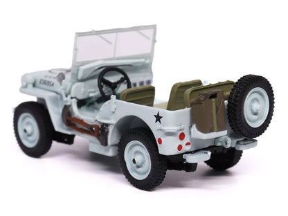 Willys Jeep 1/4-Ton Car Light Blue "United States Navy" 1/43 Diecast Model by Militaria Die Cast