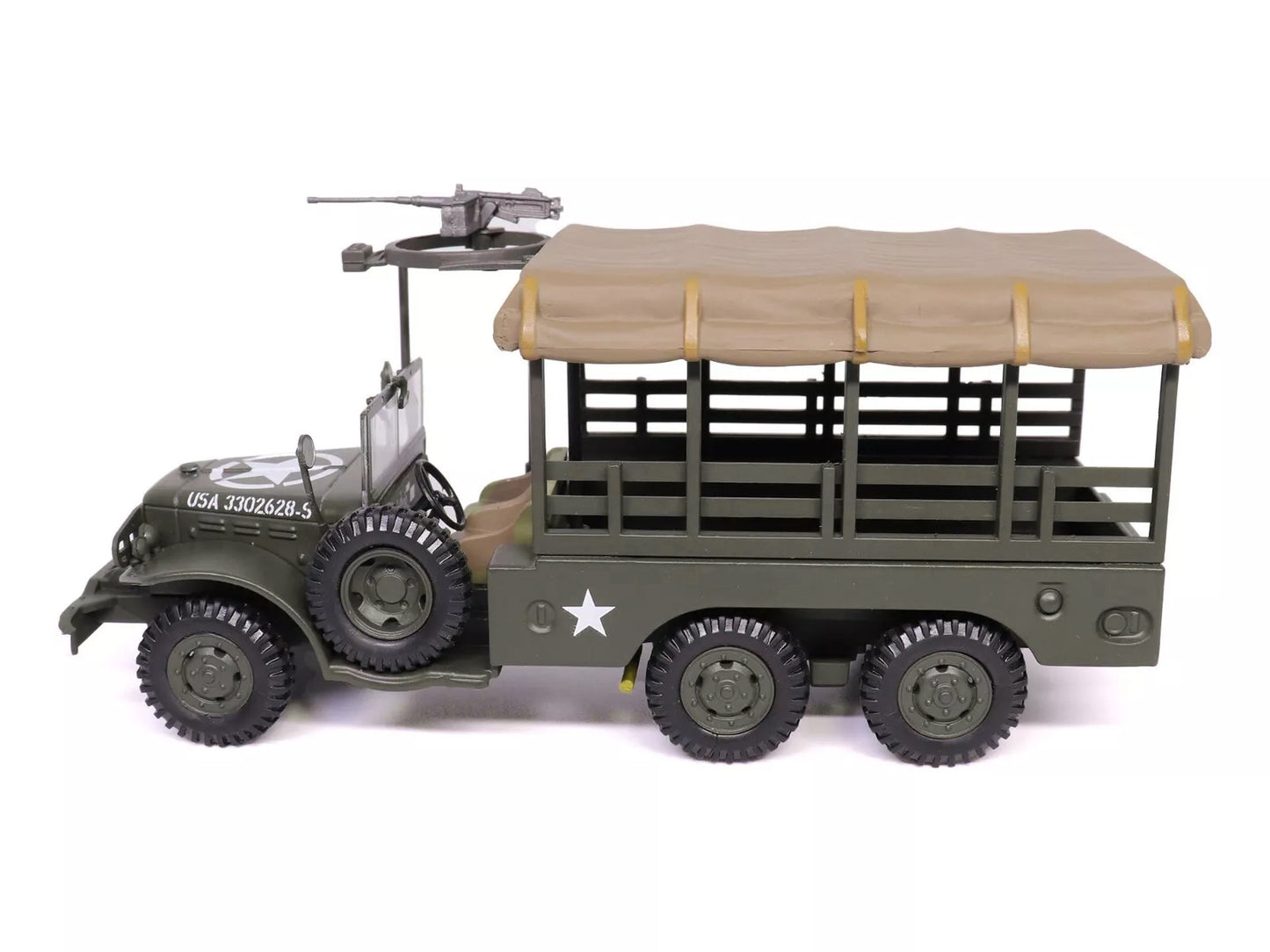 Dodge WC63 Weapons Carrier with Canvas Top Olive Drab "United States Army" 1/43 Diecast Model by Militaria Die Cast