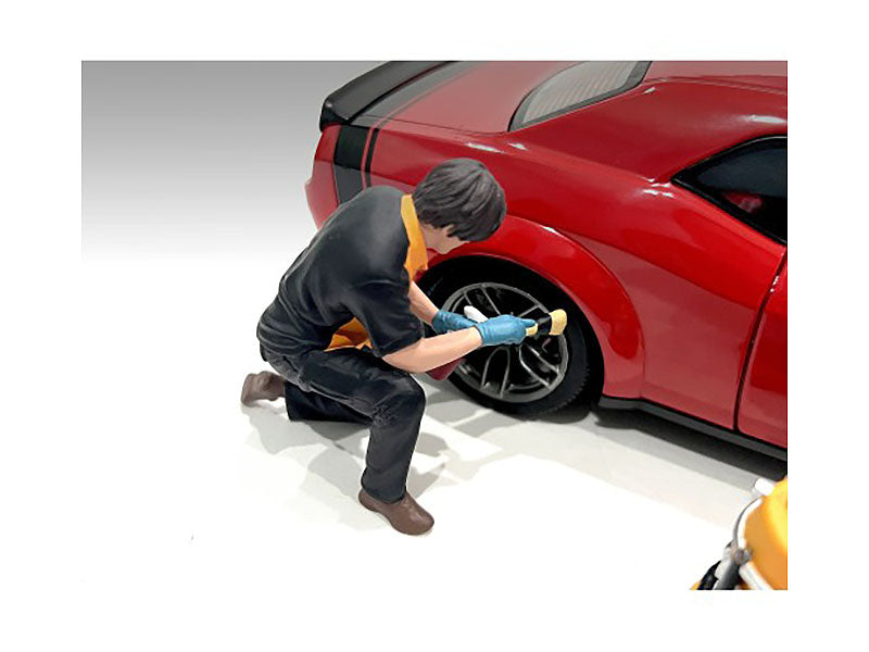 Copy of "Detail Masters" Figure 1 (Wheel Cleaning) for 1/18 Scale Models by American Diorama