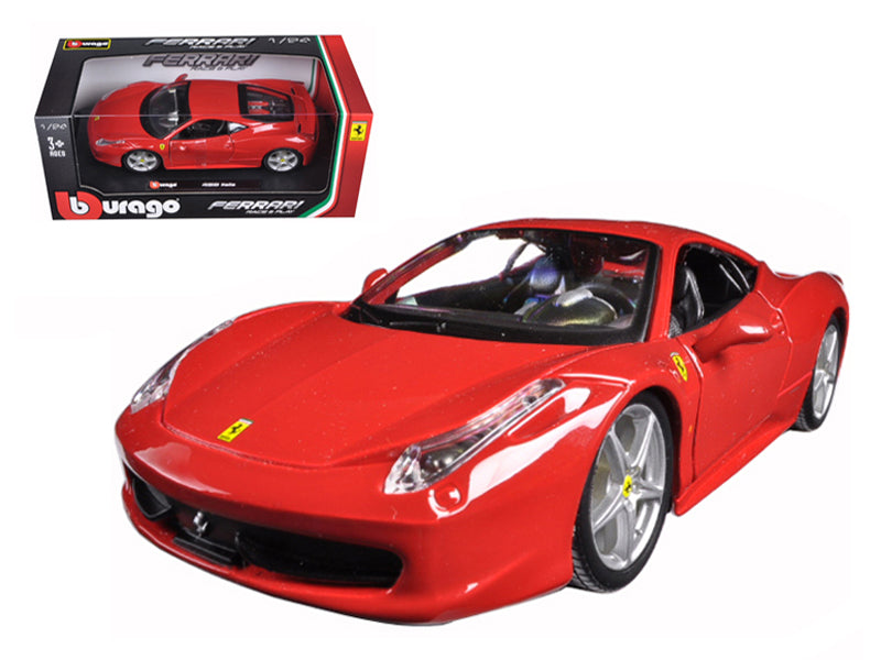 Ferrari 458 Italia Red 1/24 Diecast Model Car by Bburago