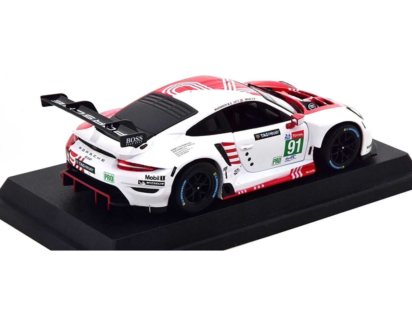 Porsche 911 RSR #91 Gianmaria Bruni - Richard Lietz - Frederic Makowiecki "Porsche GT Team" 24 Hours of Le Mans (2020) 1/24 Diecast Model Car by Bburago