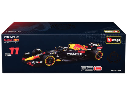 Red Bull Racing RB18 #11 Sergio Perez "Oracle" Winner Formula One F1 "Constructor's Champion" (2022) 1/24 Diecast Model Car by Bburago