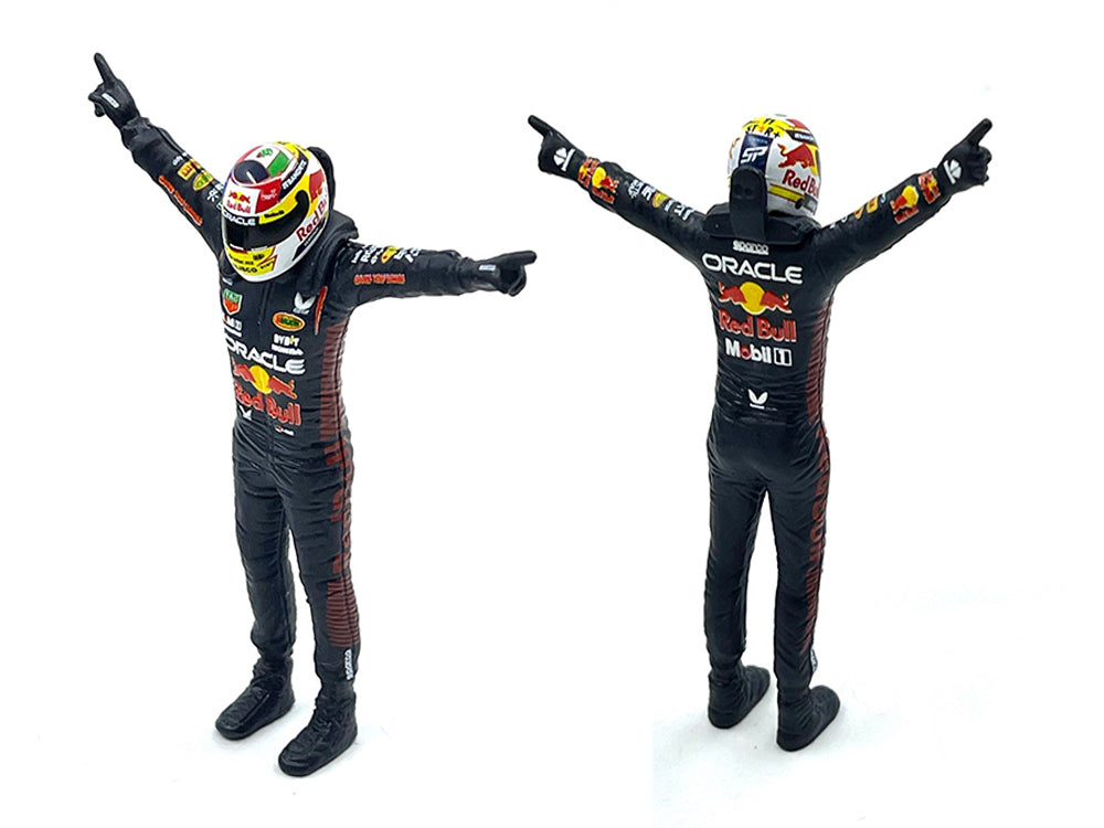 Red Bull Racing RB19 #11 Sergio Perez "Oracle" Formula One F1 Championship "Constructor Champions" (2023) with Driver Figure 1/24 Diecast Model Car by Bburago