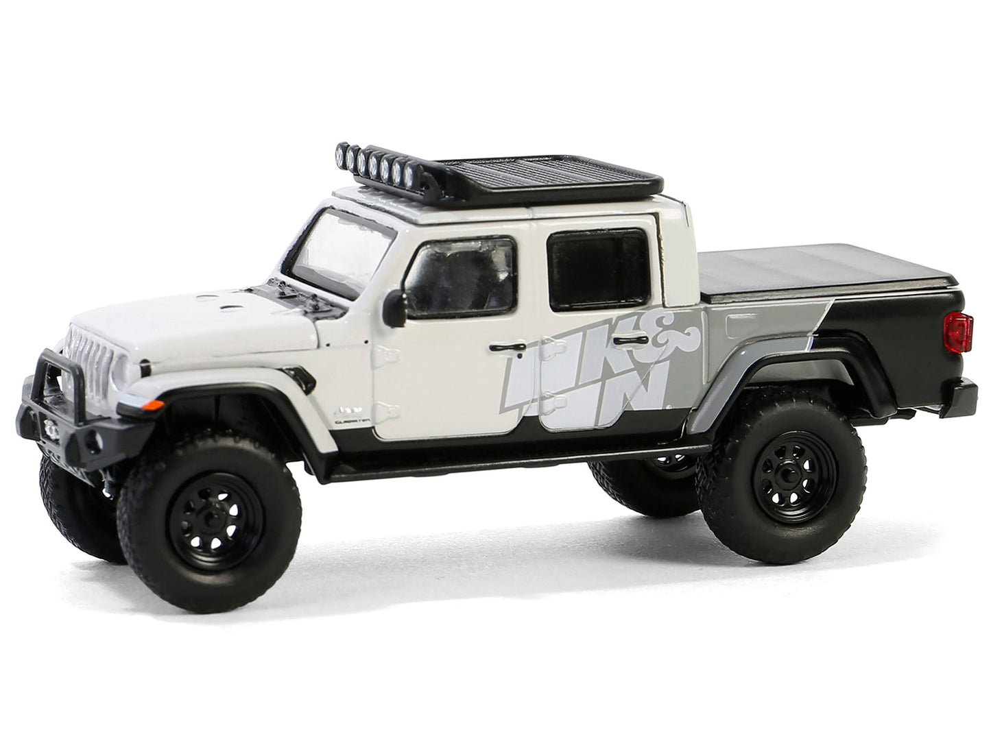 2020 Jeep Gladiator Pickup Truck "K&N Filters - 2019 SEMA Build" White and Gray "Hobby Exclusive" Series 1/64 Diecast Model Car by Greenlight