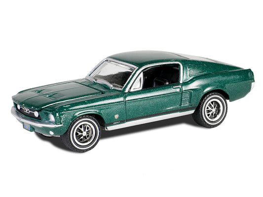 1967 Ford Mustang GT Fastback "High Country Special" Timberline Green Metallic "Hobby Exclusive" Series 1/64 Diecast Model Car by Greenlight