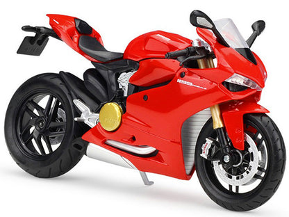 Ducati 1199 Panigale Red with Stand 1/12 Diecast Motorcycle Model by Maisto