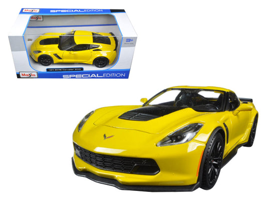 2015 Chevrolet Corvette Stingray C7 Z06 Yellow 1/24 Diecast Model Car by Maisto