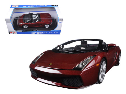 Lamborghini Gallardo Spyder Burgundy 1/18 Diecast Model Car by Maisto