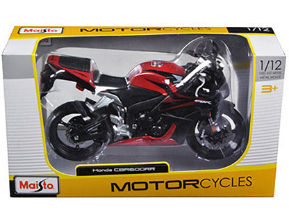 Honda CBR 600RR Red and Black 1/12 Diecast Motorcycle Model by Maisto