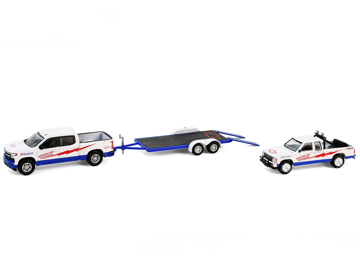 "Racing Hitch & Tow" Set of 3 pieces Series 5 1/64 Diecast Model Cars by Greenlight