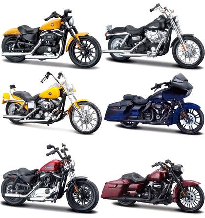 Harley-Davidson Motorcycles 6 piece Set Series 39 1/18 Diecast Models by Maisto