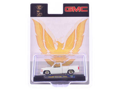 1988 GMC Sierra 1500 Custom Pickup Truck White with Golden Bird on Hood Limited Edition to 11748 pieces Worldwide 1/64 Diecast Model Car by M2 Machines