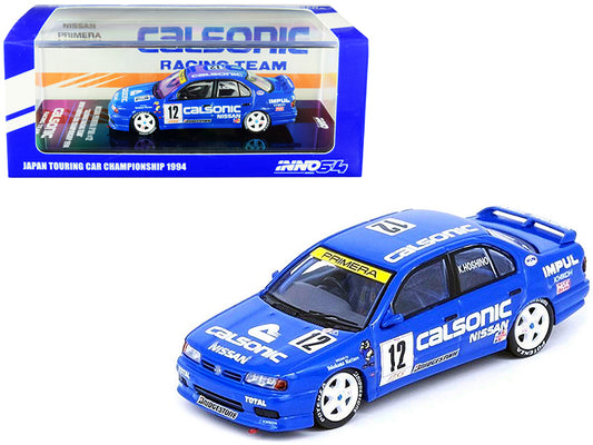 Nissan Primera (P10) RHD (Right Hand Drive) #12 Kazuyoshi Hoshino "Calsonic Racing Team" Japan Touring Car Championship JTCC (1994) 1/64 Diecast Model Car by Inno Models